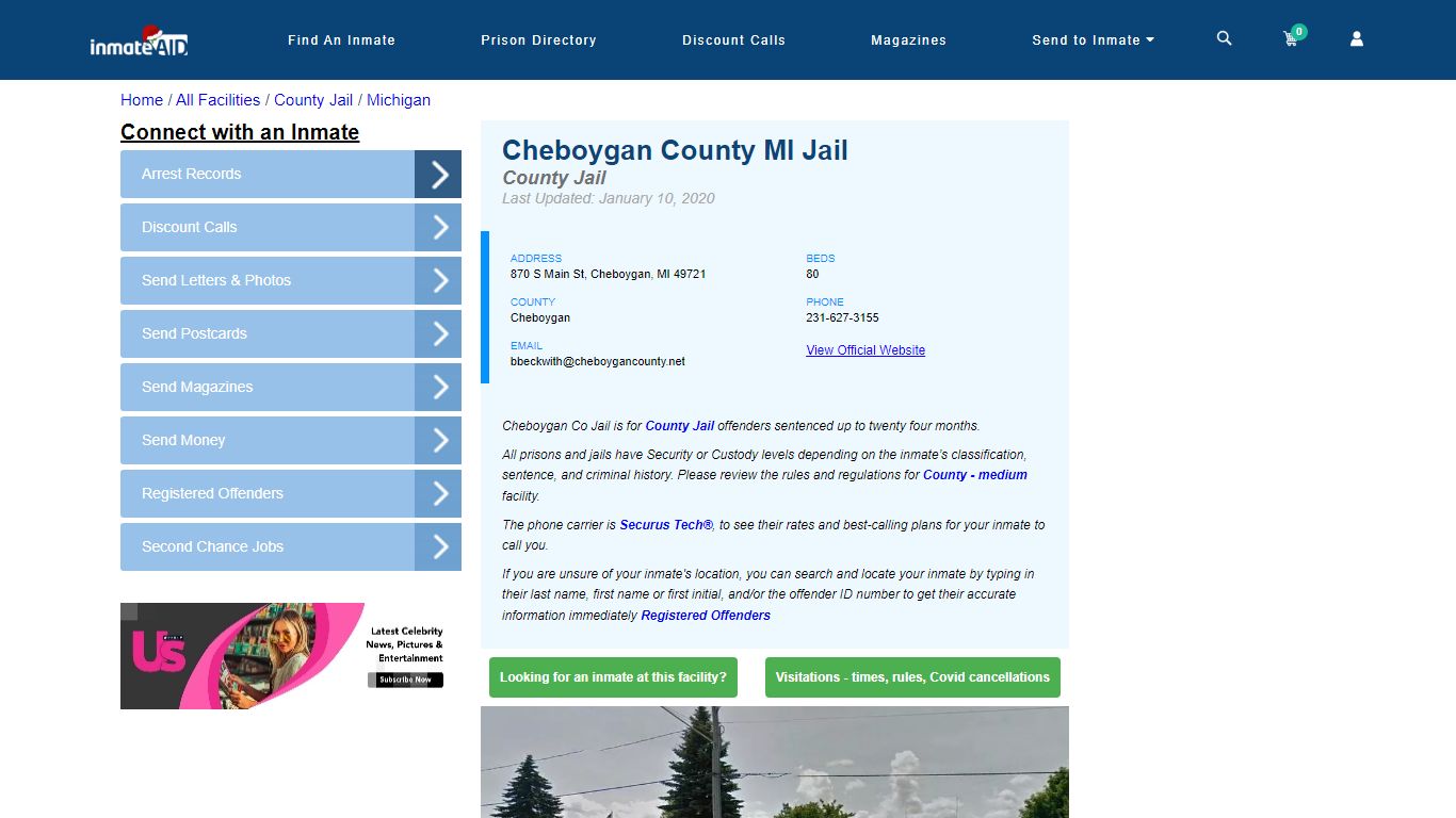 Cheboygan County MI Jail - Inmate Locator - Cheboygan, MI